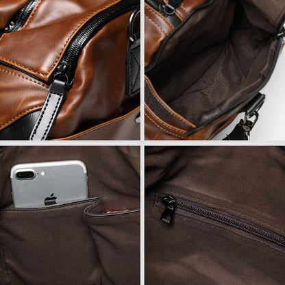 Sac de Voyage Vintage - Duffle Bag Marron – vue 4 – Yokabag