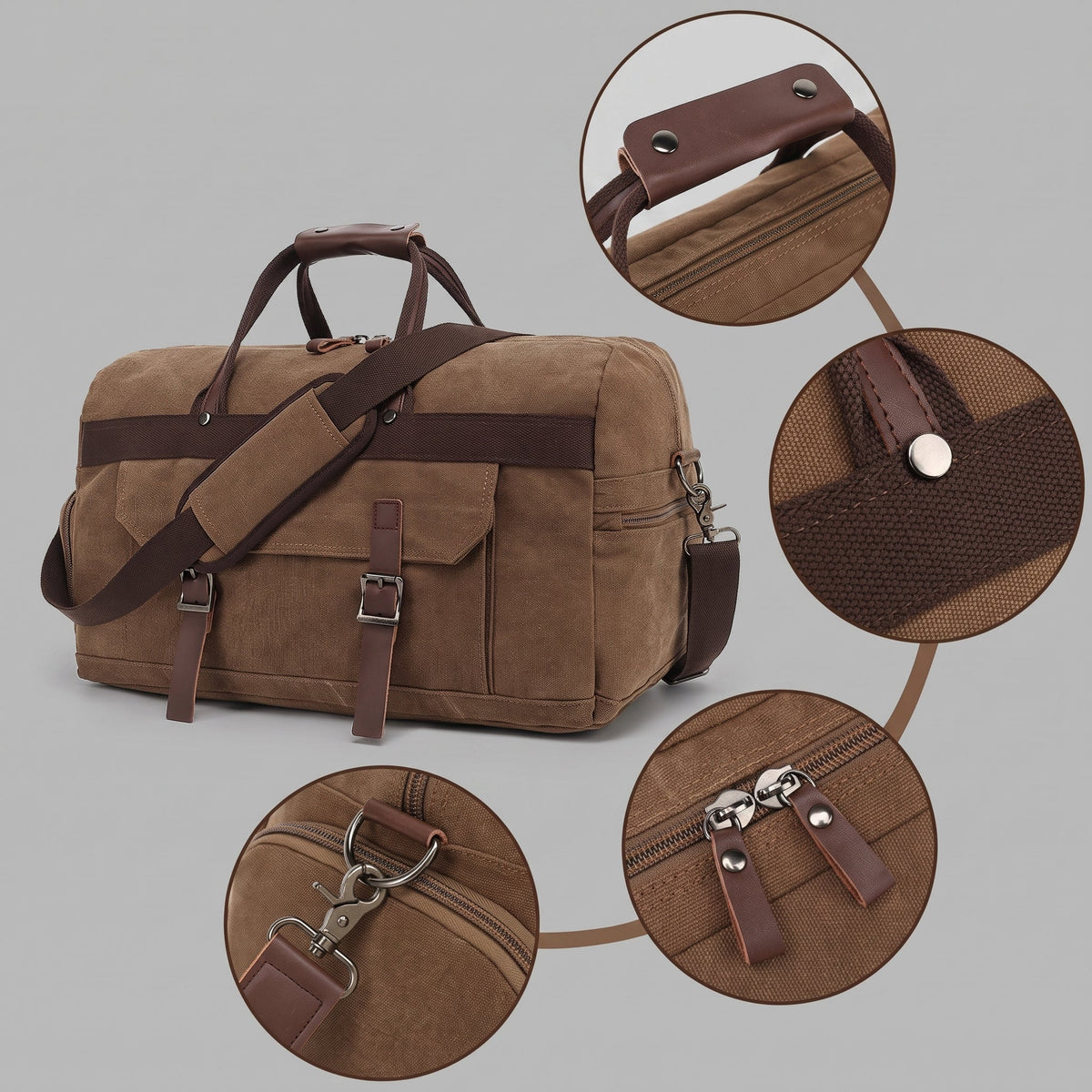 Sac de Voyage Week-End Retro - Ready-to-Go Duffle Bag (40L) – vue 5 – Yokabag