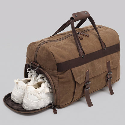 Sac de Voyage Week-End Retro - Ready-to-Go Duffle Bag (40L) Gris – vue 2 – Yokabag