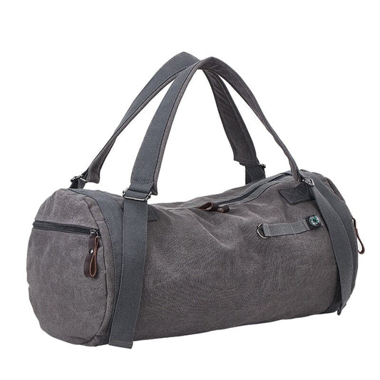 Sac Vintage pour Week-End de Voyage Gris – vue 2 – Yokabag