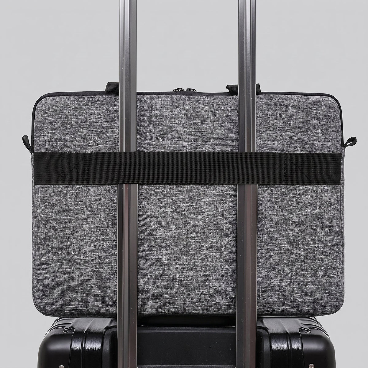 Sacoche Ordinateur de Voyage avec Bandoulière Gris – vue 3 – Yokabag