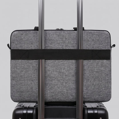 Sacoche Ordinateur de Voyage avec Bandoulière Gris – vue 3 – Yokabag