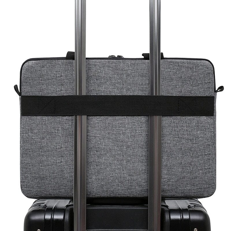 Sacoche Ordinateur de Voyage avec Bandoulière Gris – vue 3 – Yokabag