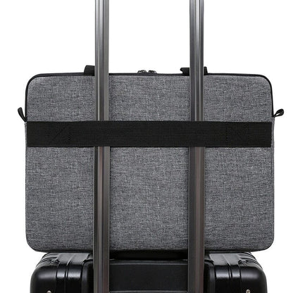 Sacoche Ordinateur de Voyage avec Bandoulière Gris – vue 3 – Yokabag