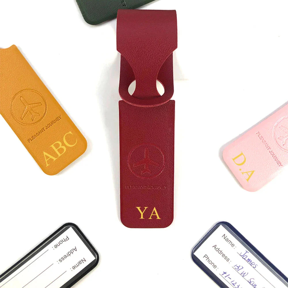 Tag Bagage Personnalisé - Voyager en Avion Rose – vue 3 – Yokabag