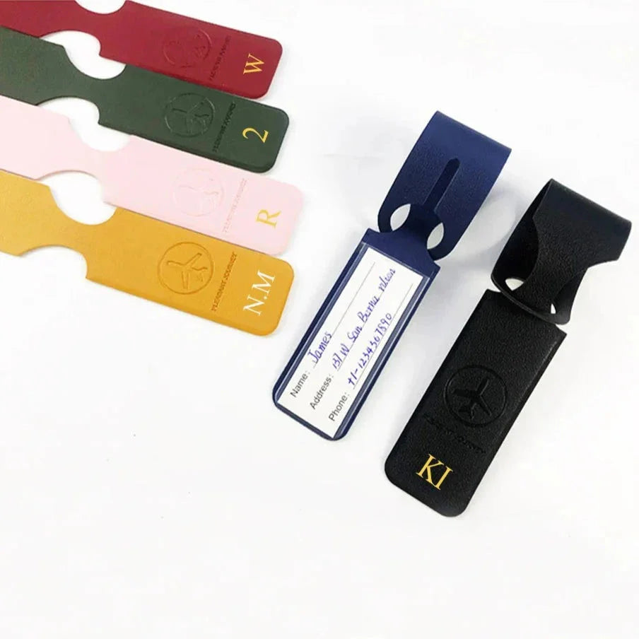 Tag Bagage Personnalisé - Voyager en Avion Rouge – vue 4 – Yokabag