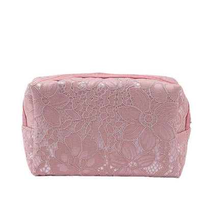 Trousse de Maquillage - Dentelle Rose – vue 5 – Yokabag