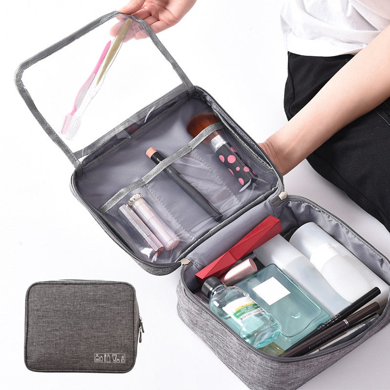 Trousse de Maquillage pour Voyage Gris – Yokabag