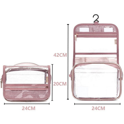 Nécessaire de Voyage Transparent Rose – vue 4 – Yokabag