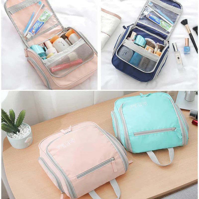 Trousse de Toilette Pratique avec Crochet de Suspension Bleu Marine – vue 5 – Yokabag