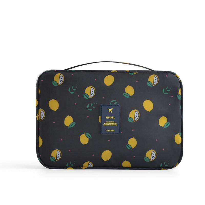 Trousse de Toilette de Voyage Citrons Gris – vue 2 – Yokabag