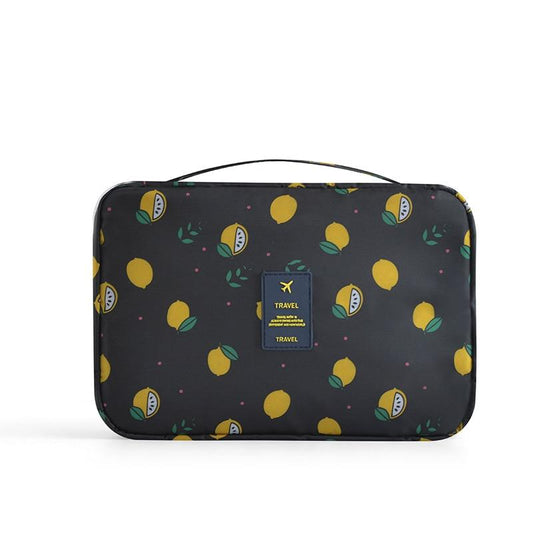 Trousse de Toilette de Voyage Citrons Gris – vue 2 – Yokabag