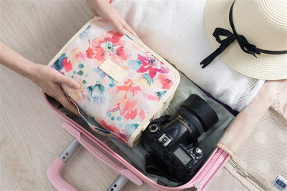 Trousse de Toilette de Voyage Fleurs Colorées en – vue 3 – Yokabag