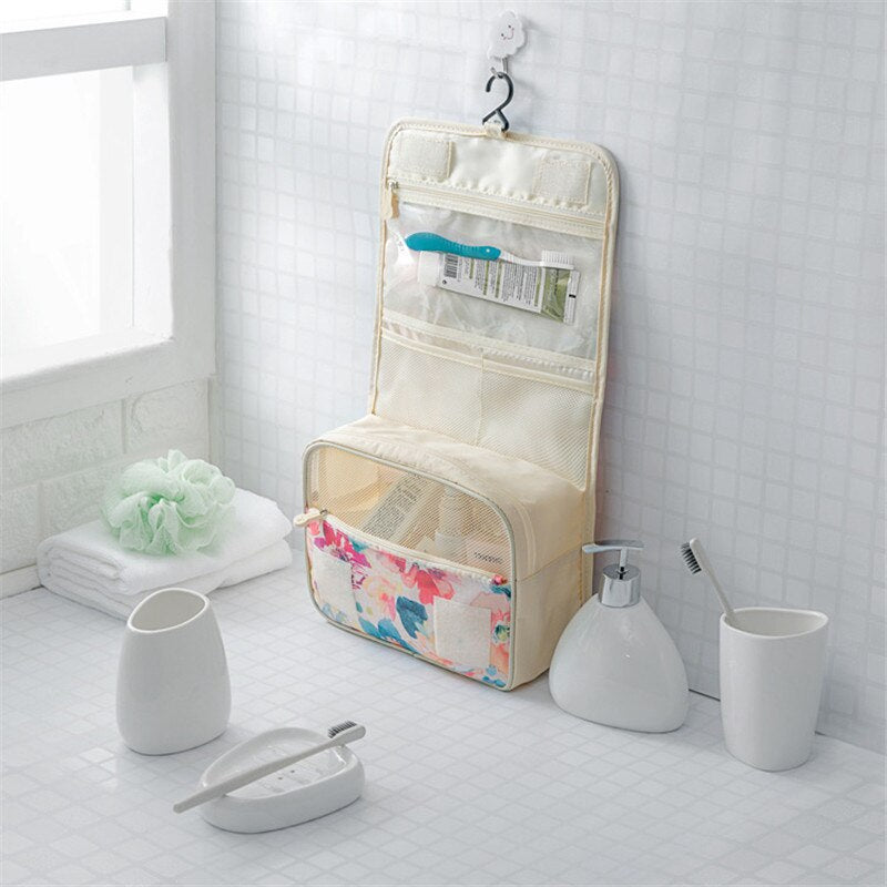 Trousse de Toilette de Voyage Fleurs Colorées en – vue 2 – Yokabag