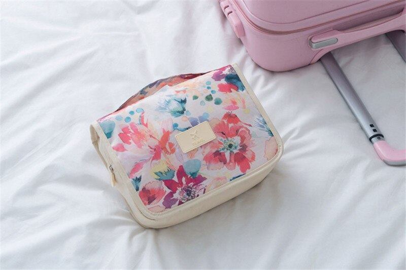 Trousse de Toilette de Voyage Fleurs Colorées en – vue 4 – Yokabag