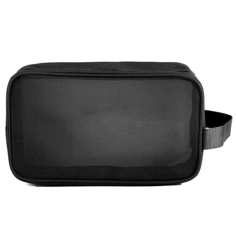 Trousse de Toilette de Voyage en Maille Noire – vue 2 – Yokabag