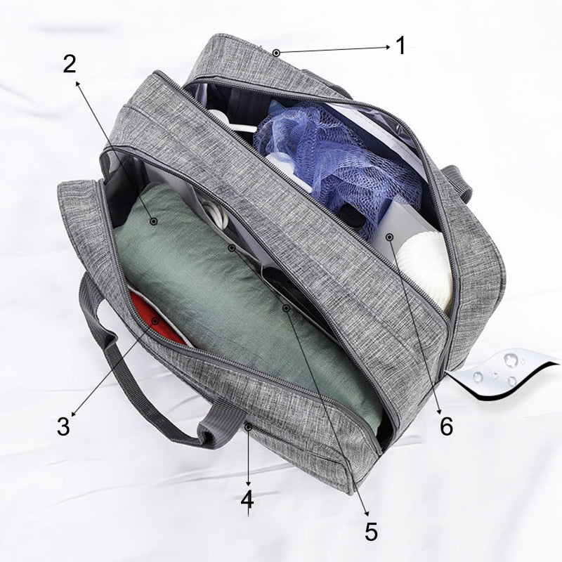 Trousse de Toilette . Noir – vue 2 – Yokabag