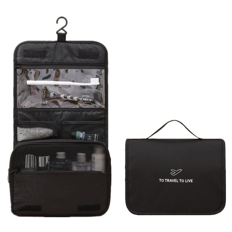 Trousse de Toilette de Voyage à Suspendre - Discover To Live (Petite)