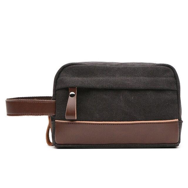 Trousse de Toilette Voyage Vintage Explorer Noir – vue 2 – Yokabag