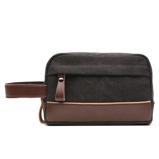Trousse de Toilette Voyage Vintage Explorer Noir – vue 2 – Yokabag