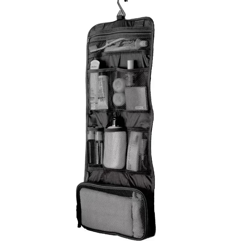 Trousse de Toilette Dépliante à Suspendre - Évasion Beauté Noir – vue 4 – Yokabag