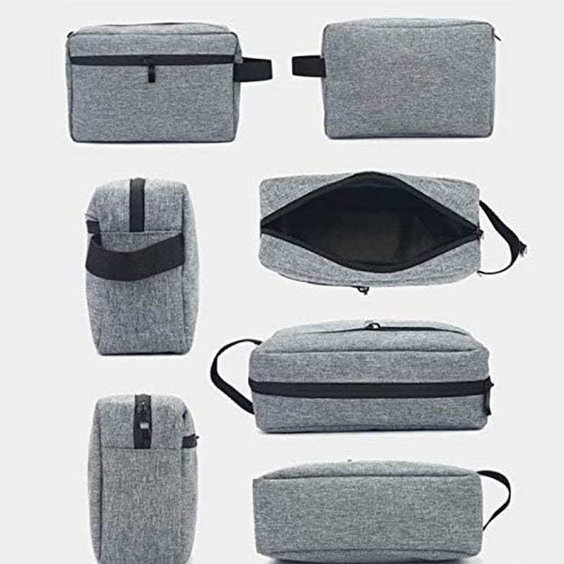 Trousse de Toilette en Tissu Voyage Rectangulaire Bleu Marine – vue 5 – Yokabag