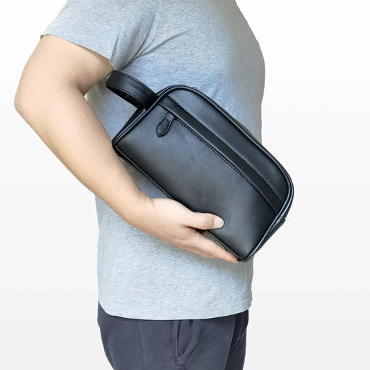 Trousse de Toilette Homme Noir & – vue 2 – Yokabag