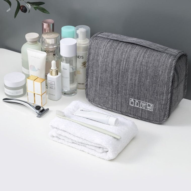Trousse de Toilette Voyage à Suspendre (Gris) – vue 4 – Yokabag