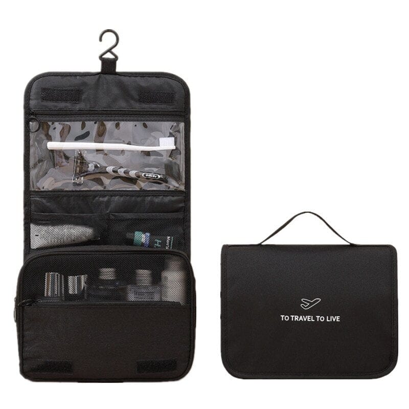 Trousse de Toilette de Voyage (Noir)