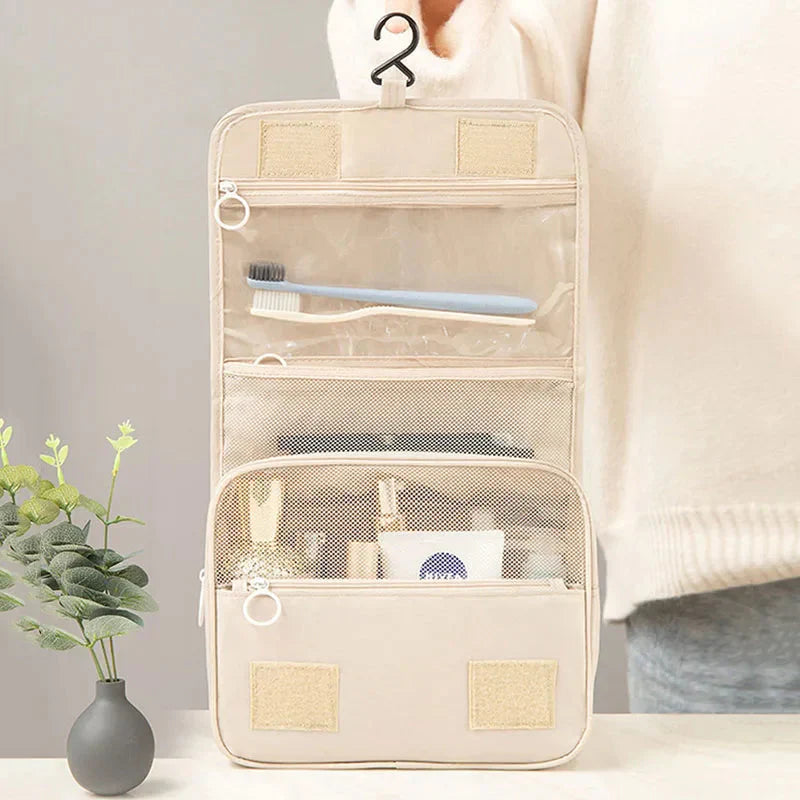 Trousse de Toilette Voyage Féminine à Suspendre Rose – vue 2 – Yokabag