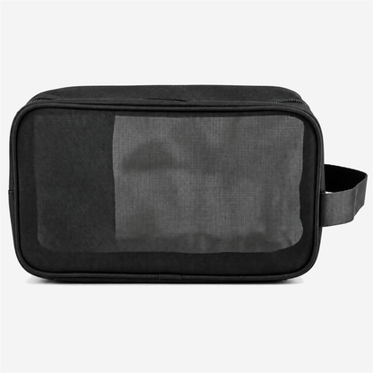 Trousse de Toilette de Voyage en Maille Noire – vue 2 – Yokabag