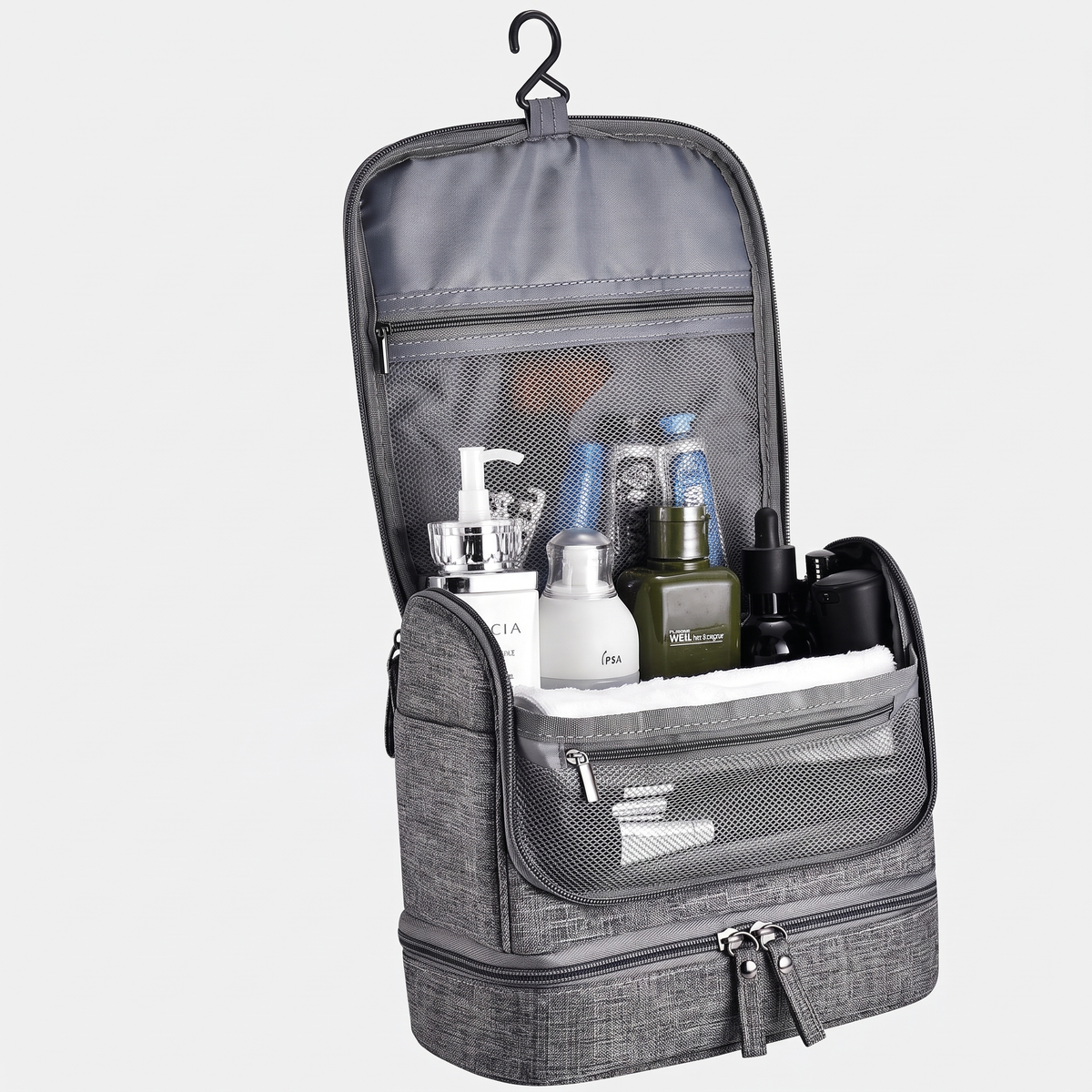 Trousse de Toilette de Voyage - Voyage Essentials (Grise)