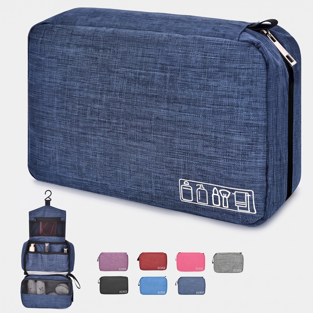 Trousse de Toilette de Voyage - Bleu Marine – Yokabag