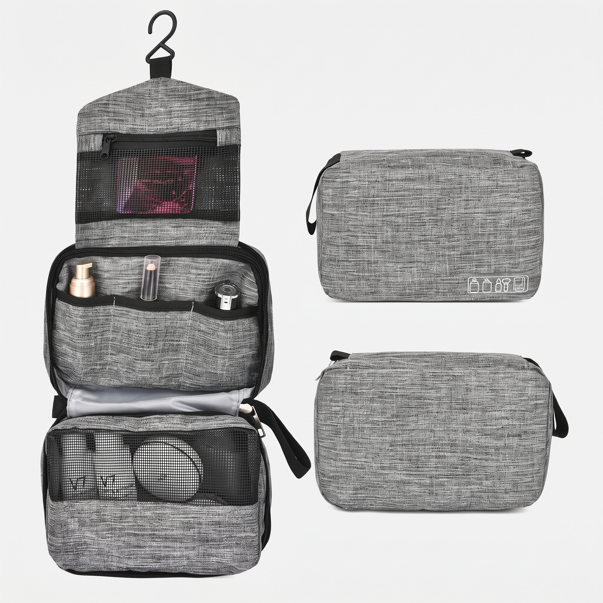 Trousse de Toilette de Voyage Violet – vue 5 – Yokabag