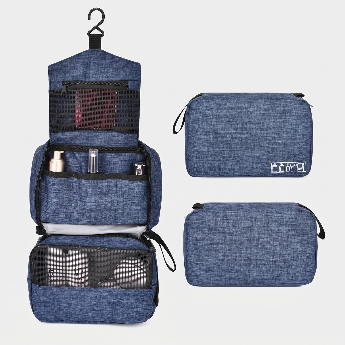 Trousse de Toilette de Voyage Rouge – vue 3 – Yokabag