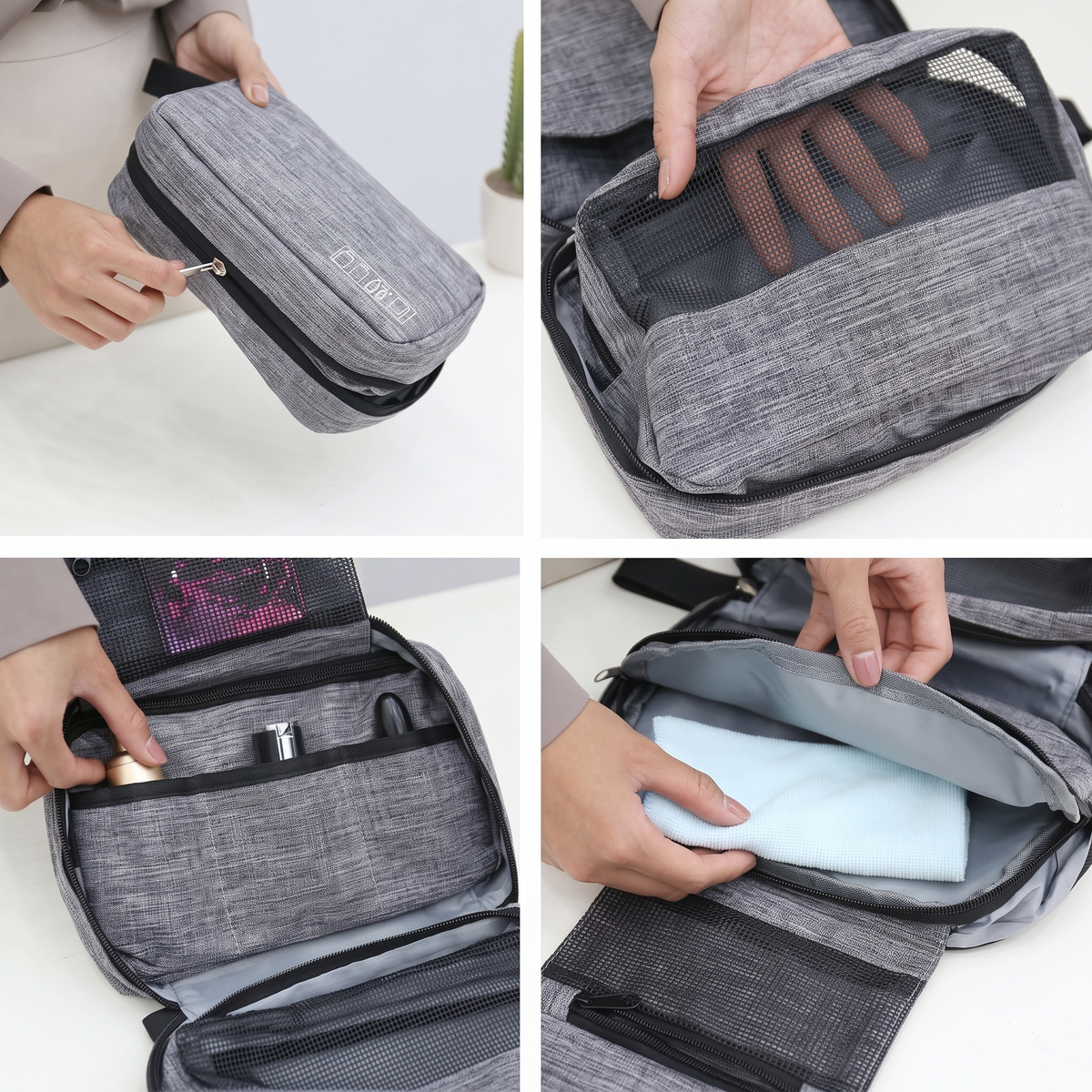 Trousse de Toilette de Voyage Bleu Ciel – vue 6 – Yokabag