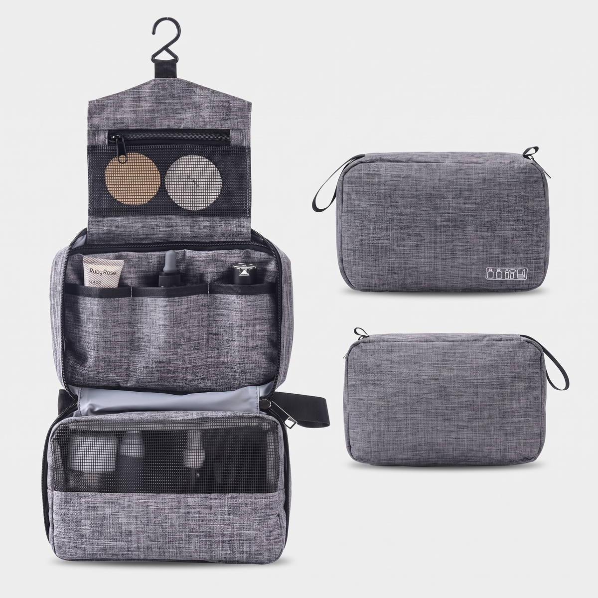 Trousse de Toilette de Voyage (Grise) – Yokabag