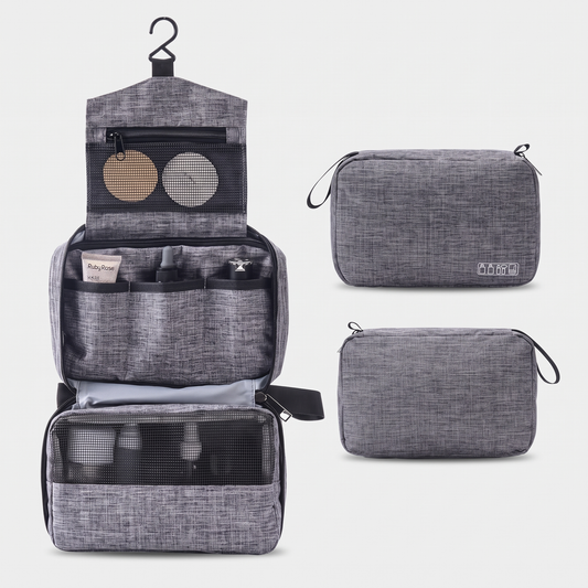 Trousse de Toilette de Voyage (Grise) – Yokabag