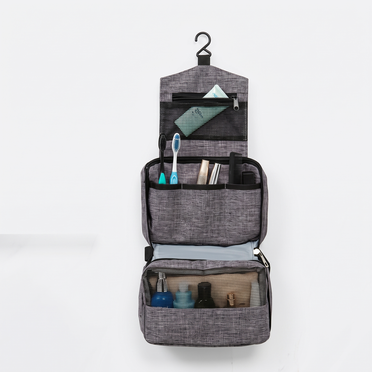 Trousse de Toilette de Voyage (Grise) – vue 2 – Yokabag