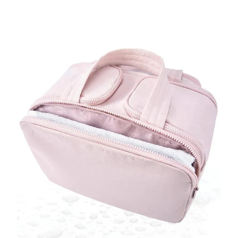 Trousse de Toilette de Voyage XXL Femme Matelassée Noir – vue 4 – Yokabag