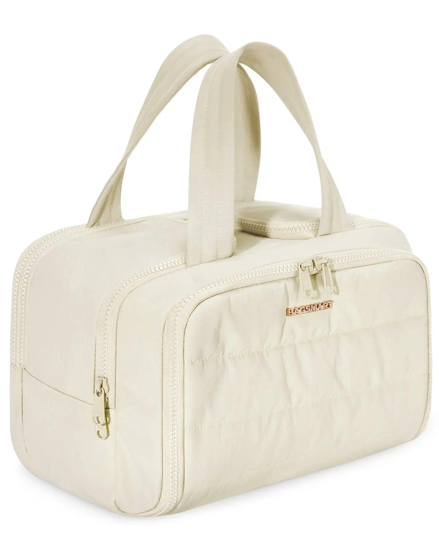 Trousse de Toilette de Voyage XXL Femme Matelassée Rose Foncé – vue 5 – Yokabag