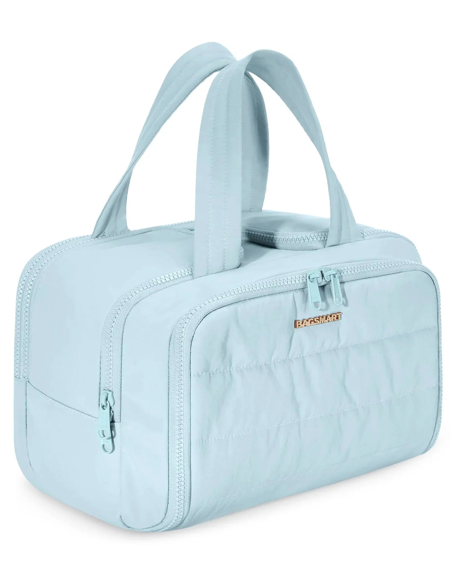 Trousse de Toilette de Voyage XXL Femme Matelassée Gris – vue 6 – Yokabag