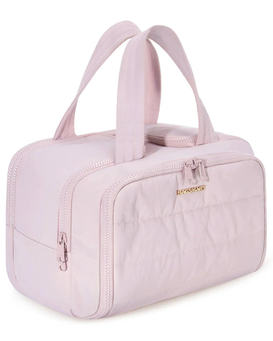 Trousse de Toilette de Voyage XXL Femme Matelassée Beige – vue 2 – Yokabag