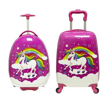 Valise Licorne Arc-en-ciel - Explorez le monde 32 x 22 x 50 cm – vue 2 – Yokabag
