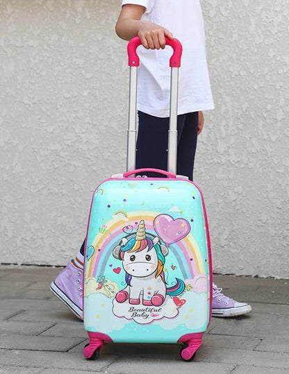 Valise Licorne - Beau Voyage 32 x 22 x 50 cm – vue 2 – Yokabag