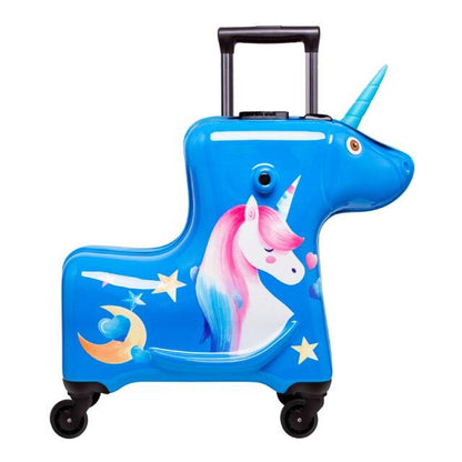 Valise Licorne - Voyageur Bleu – vue 2 – Yokabag