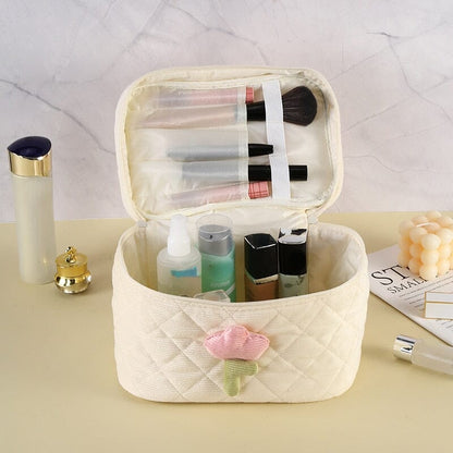 Voyage Vanity Velours Côtelé Tulipe Violet – vue 3 – Yokabag